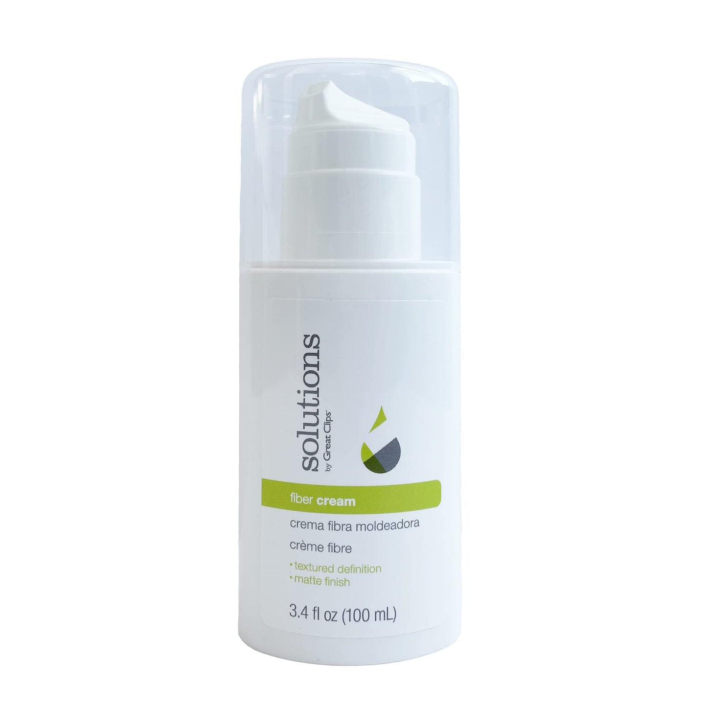 GREAT CLIPS Solutions Fiber Cream 3.4oz | Firm Hold with Pliable Styling | Create Volume and Lift | Great for Naturally Curly Hair