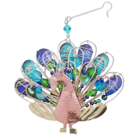 Pretty Peacock Christmas Ornaments