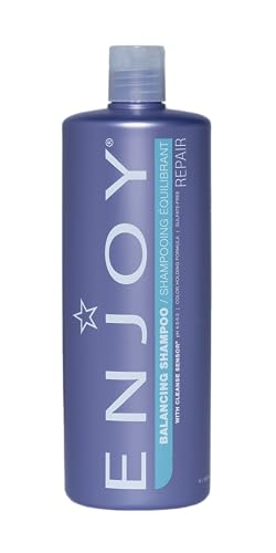 Enjoy Hair Care Balancing Shampoo, Sulfate Free Shampoo, Shampoo For Color Treated Hair, Shampoo for Men and Women, Curly Hair Shampoo - 33.8 Fl Oz