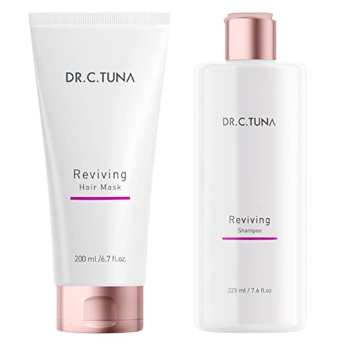 FARMASI Dr C Tuna, Advanced Hair Growth Reviving Hair Shampoo and Hair Mask Capixyl™ and Trichogen™ Hair Care SET | Shampoo 7.6 fl oz / 225 ml | Hair Mask, 6.7 fl.oz/ 200 ml