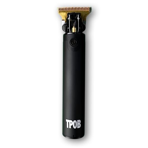 TPOB Ghost Beard Trimmer Hair Clippers for Men, Professional Hair Trimmer Zero Gapped T-Blade Trimmer Cordless Rechargeable Edgers Clippers Electric Beard Trimmer Shaver (Ghost Blackout)
