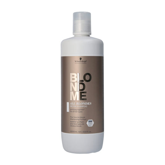 BlondMe All Blondes Detox Shampoo – Clarifying Cleanse for Color Treated and Natural Blonde Hair – Hydrating Treatment for Dirt, Oil, Product Buildup – All Hair Types, 1000 ml