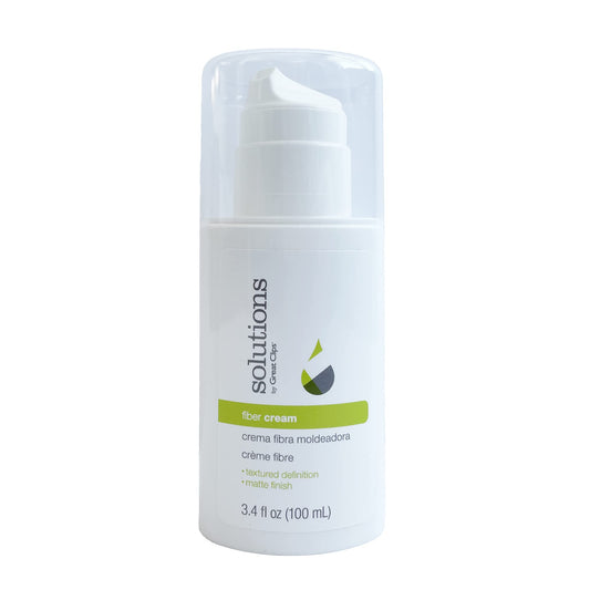 GREAT CLIPS Solutions Fiber Cream 3.4oz | Firm Hold with Pliable Styling | Create Volume and Lift | Great for Naturally Curly Hair
