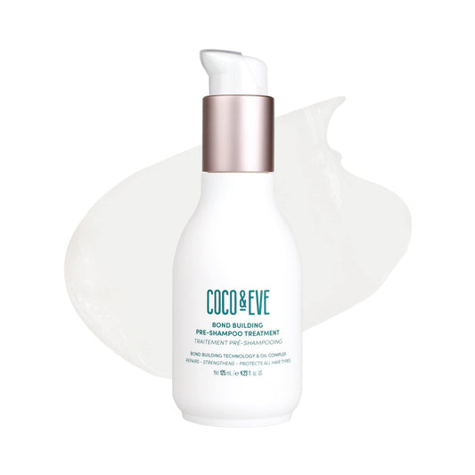 Coco & Eve Bond Building Pre-Shampoo Treatment | Helps with Dry Damaged Hair Breakage Repair | Deep Conditioning Mask for Repairing Hair Damage & Hair Bonds (4.23 fl oz)