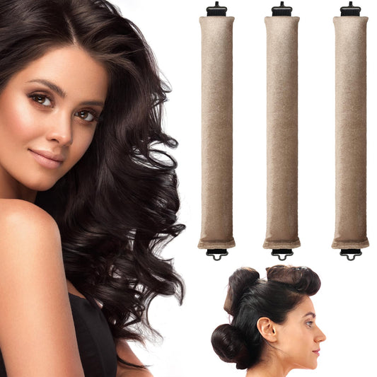 BLINKEEN Heatless Hair Curler, Flexi Rods with Hook, Heatless Curling Rod for All Hair Types, No Heat Curlers to Sleep In, Heatless Curls for Blowout Hair