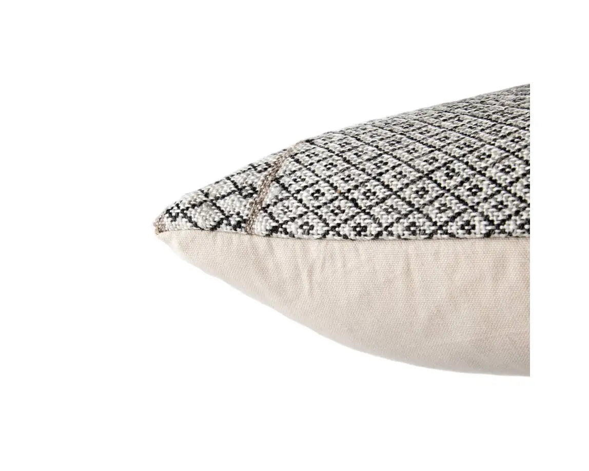 Peykan Black Tan, Ivory Pillow