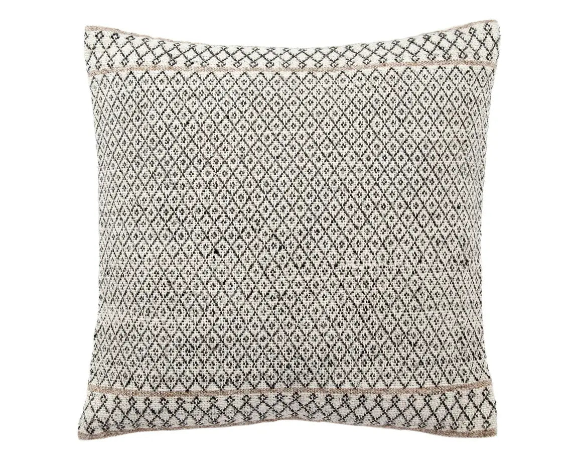 Peykan Black Tan, Ivory Pillow