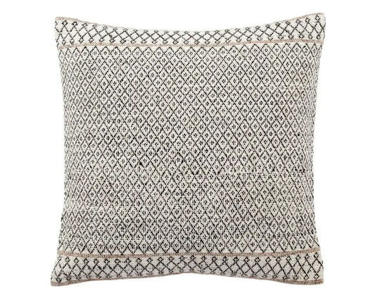Peykan Black Tan, Ivory Pillow